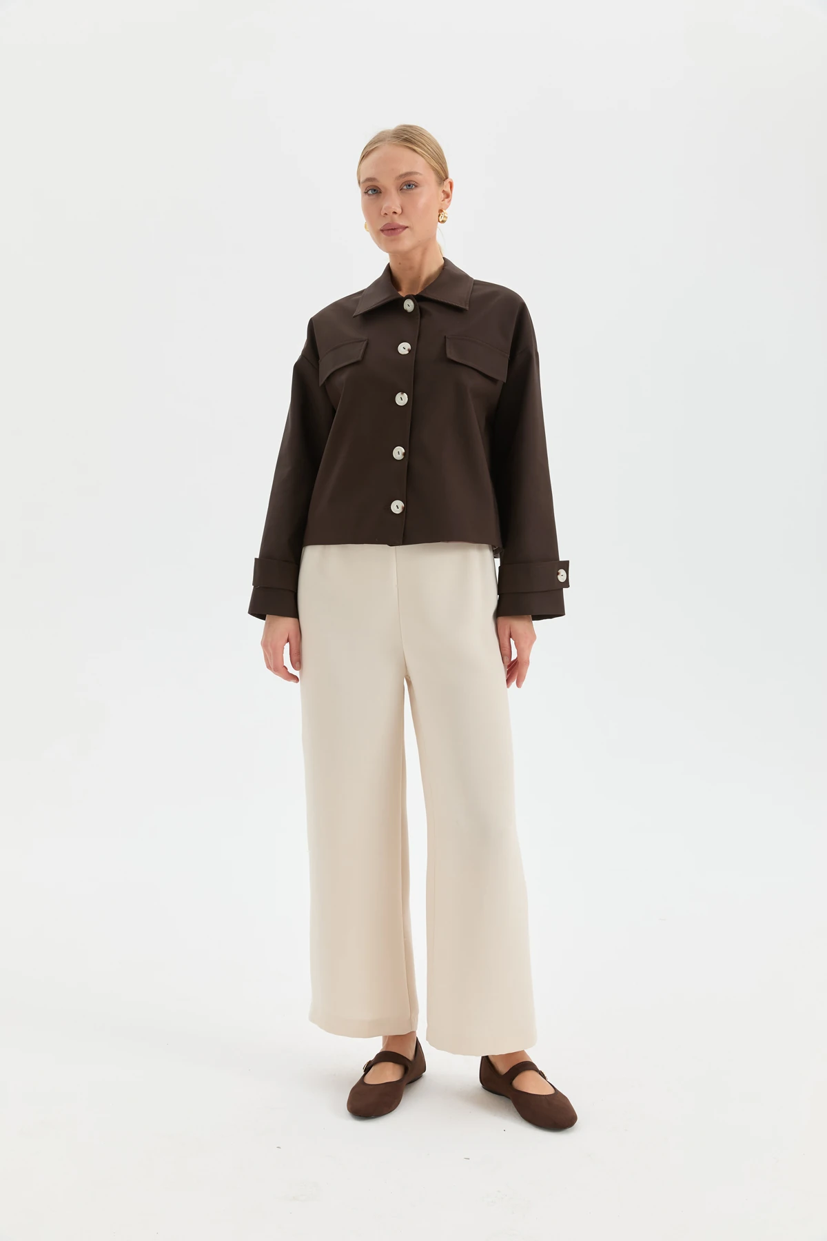 Önden Düğmeli Ceket