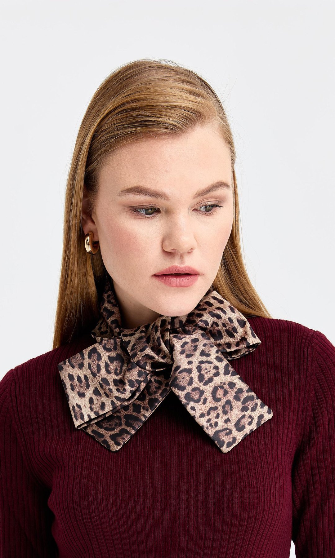 Leopar Desenli Kravat