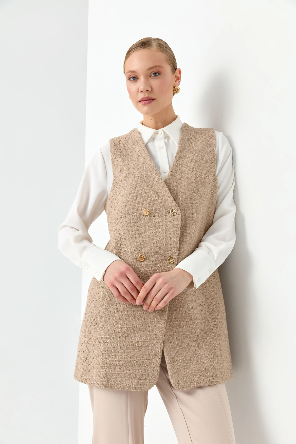 Max Tüvit Yelek Bej