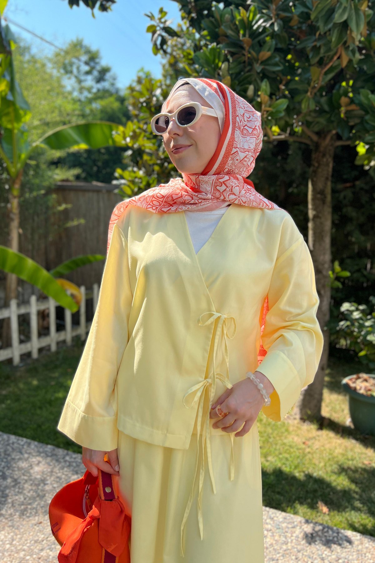 Bağcıklı Kimono Sarı