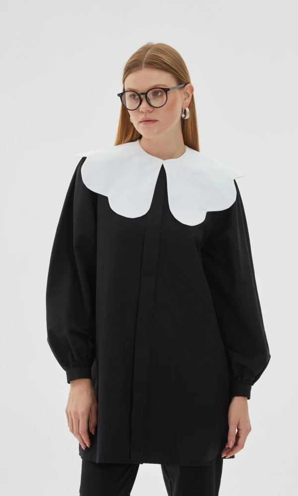 Bloom Pamuklu Gömlek - Siyah