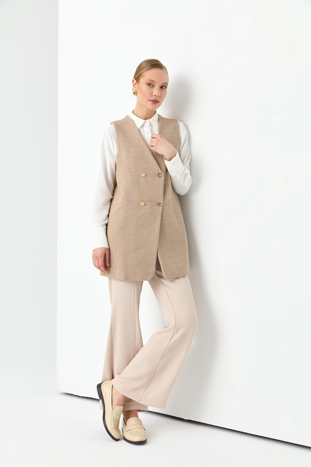 Max Tüvit Yelek Bej