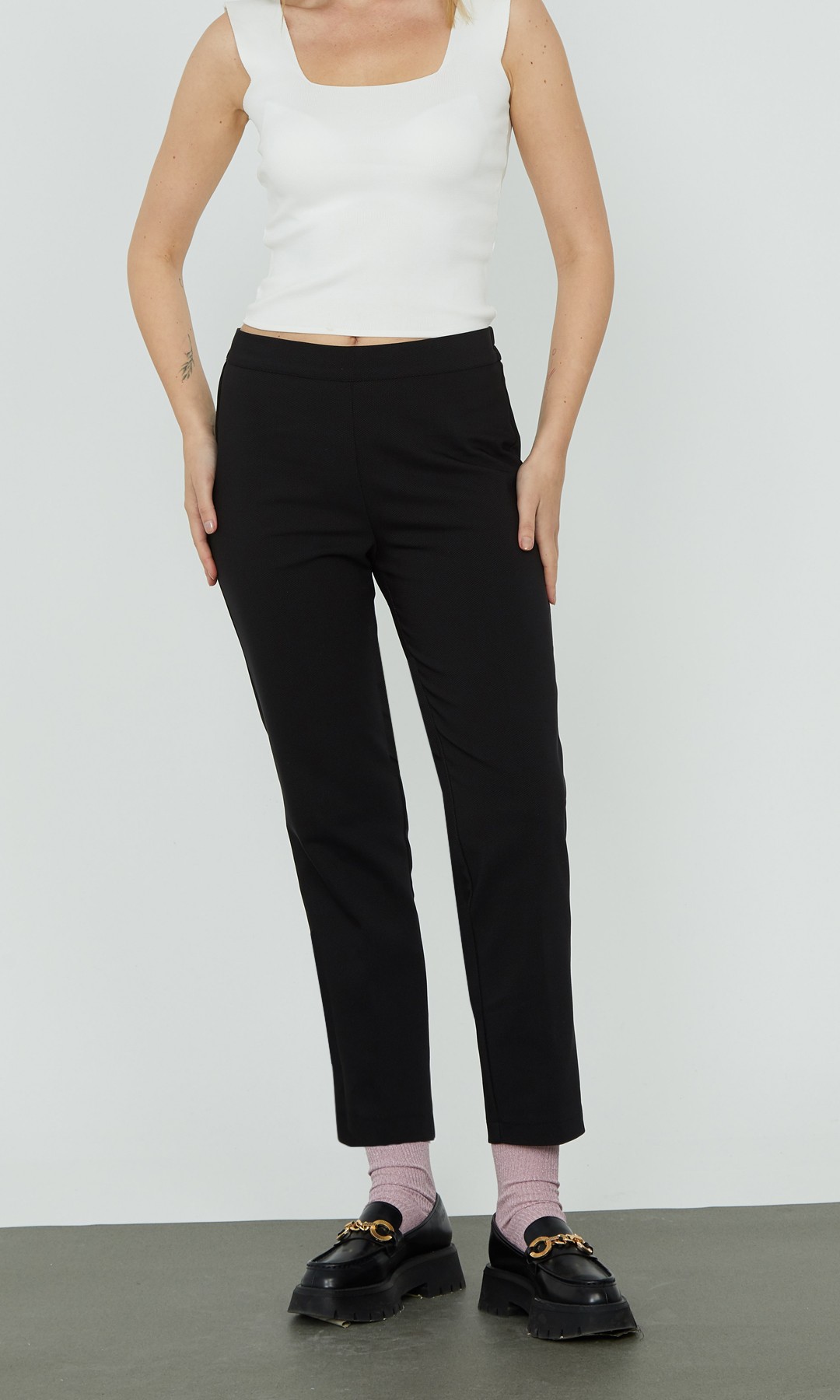 Düz Paça Pantolon Gabardin