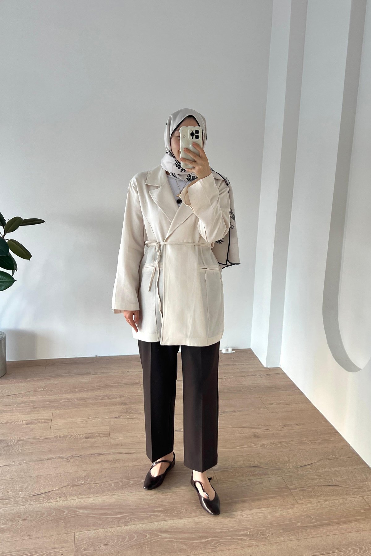 Bağcık Detaylı Rahat Ceket