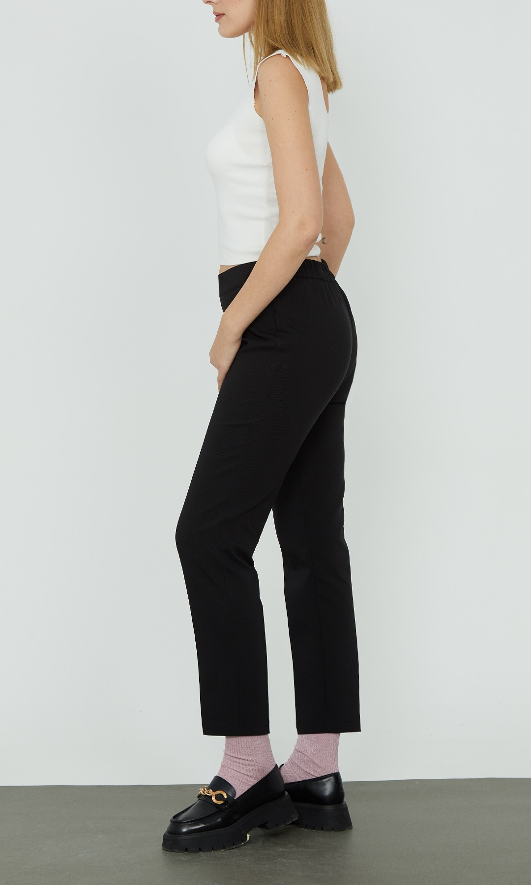 Düz Paça Pantolon Gabardin