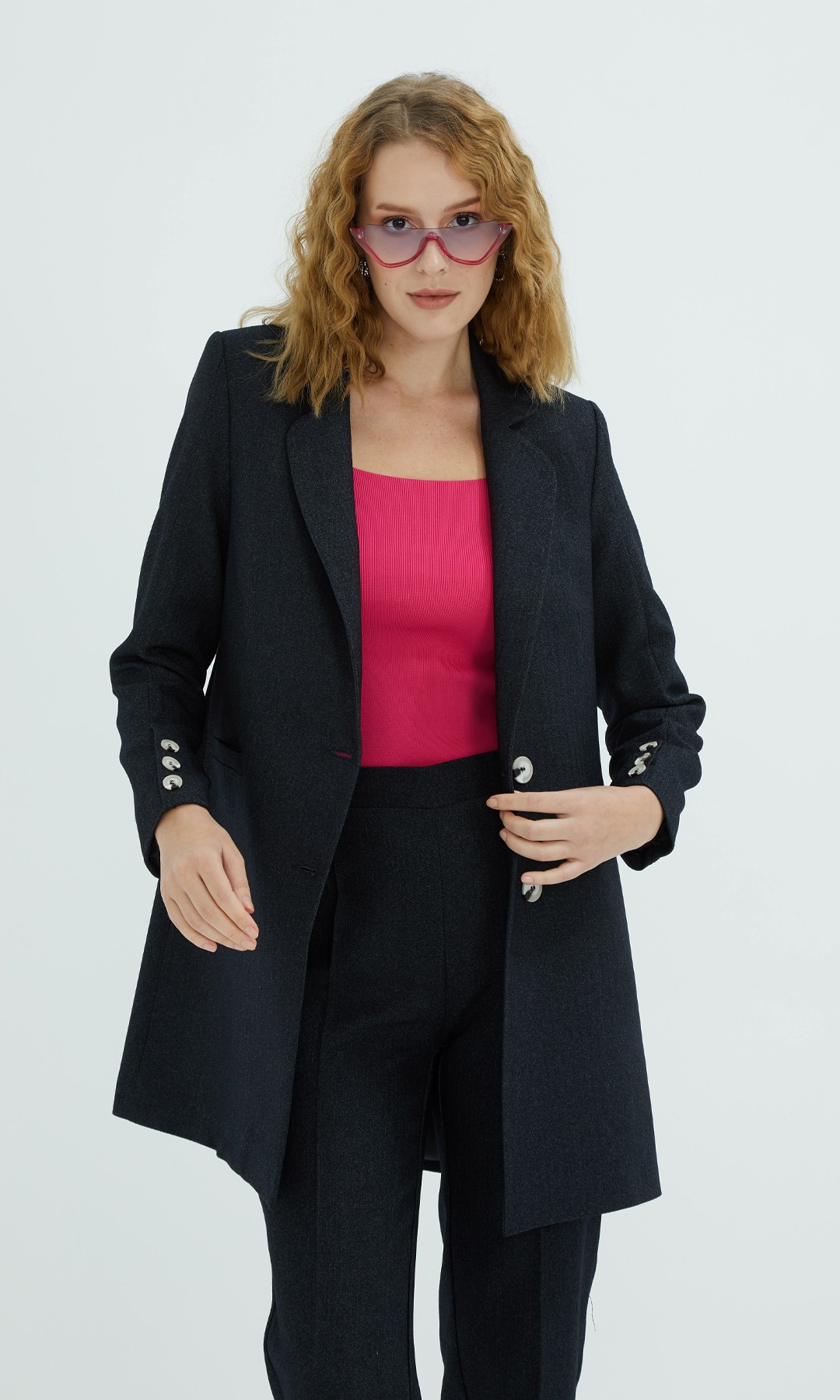 Look Ceketli Takım Siyah