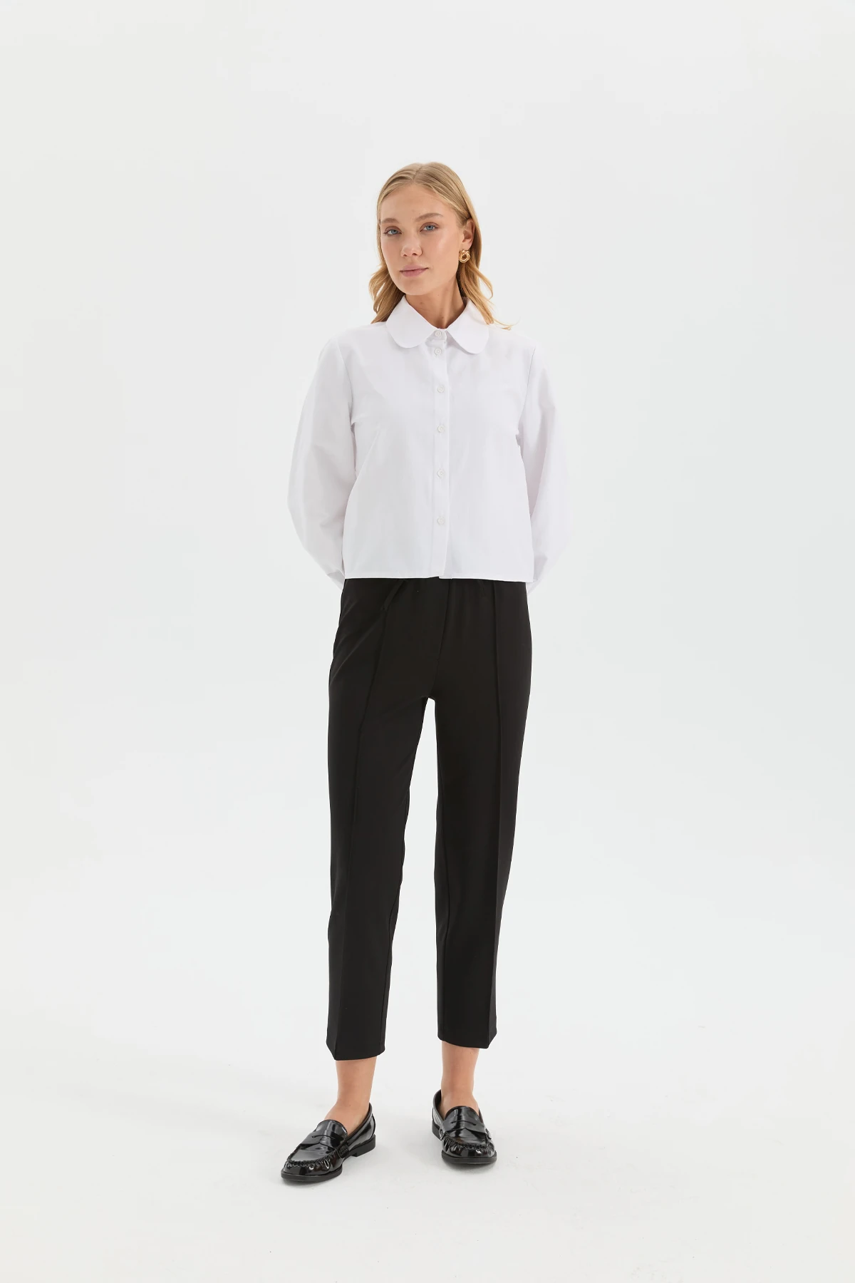 Havuç Form Örme Pantolon