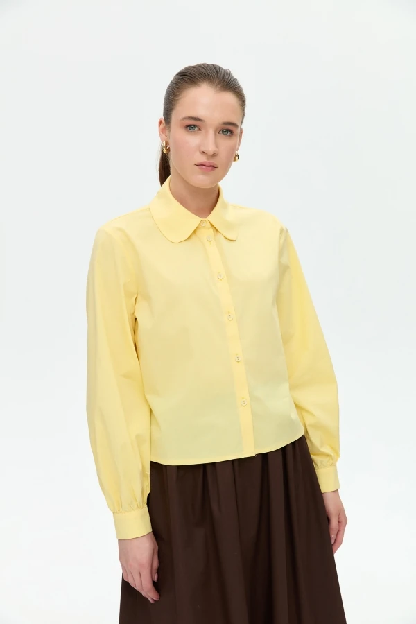 Poplin Crop Gömlek