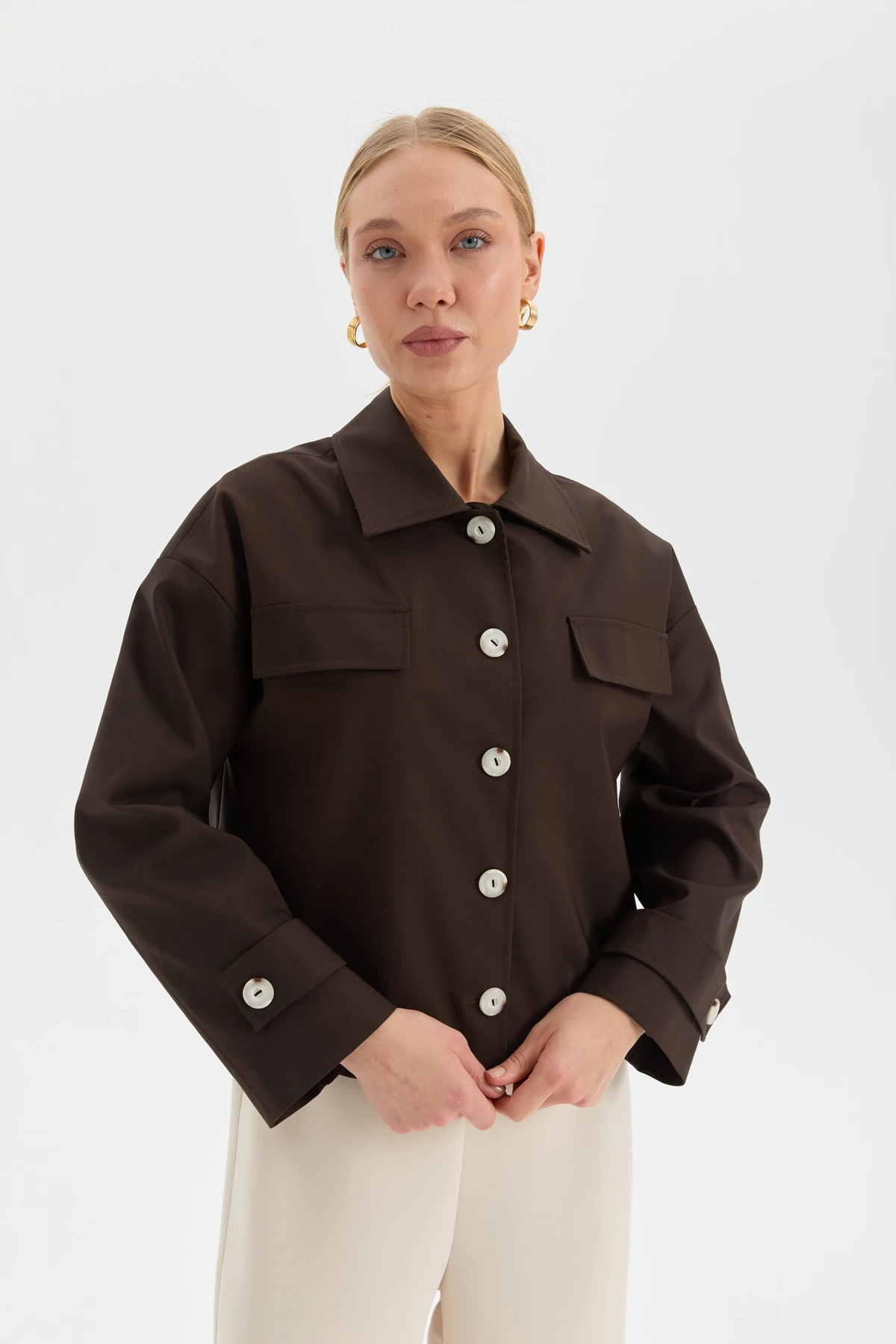 Önden Düğmeli Ceket