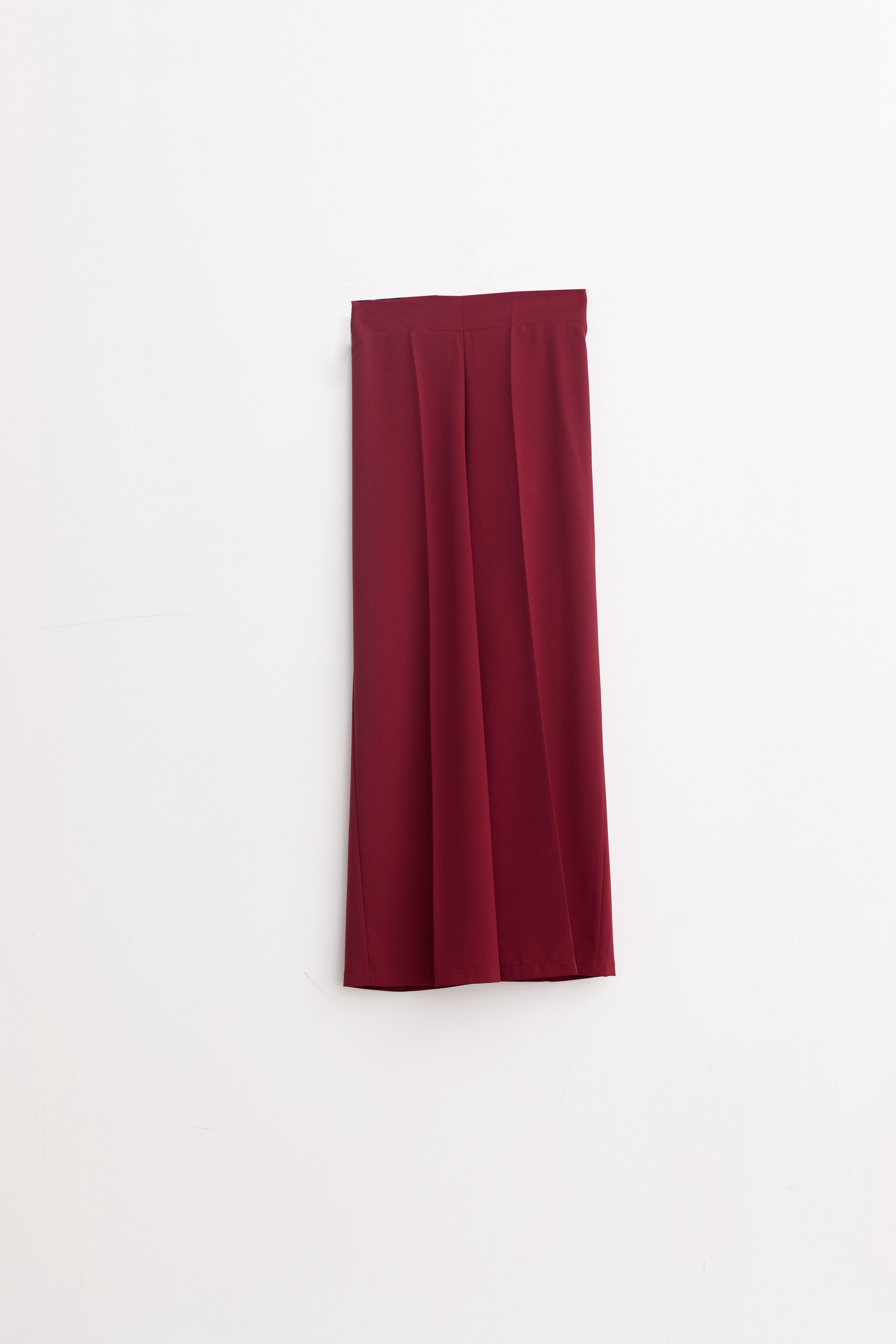 Bol Paça Krep Pantolon Bordo