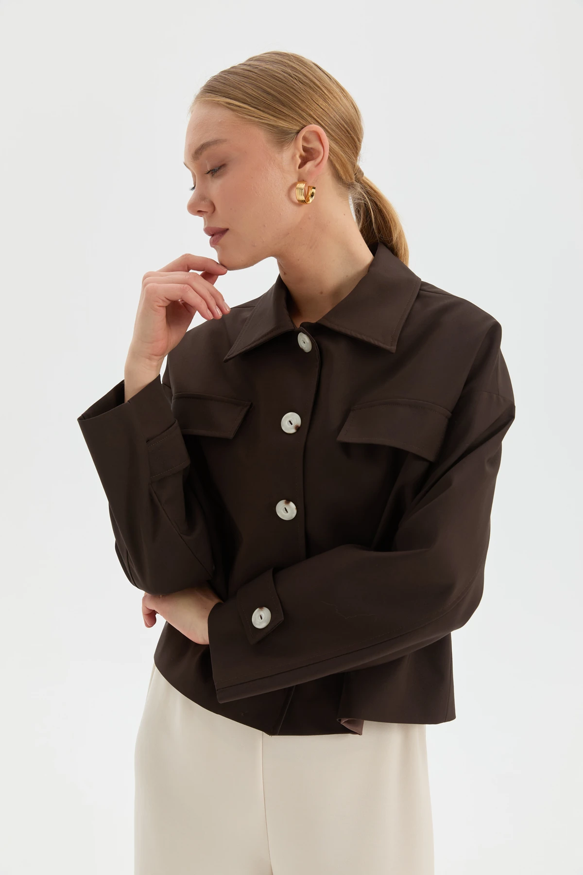 Önden Düğmeli Ceket