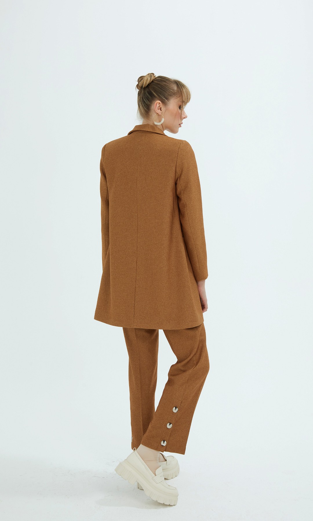 Look Ceketli Takım Camel