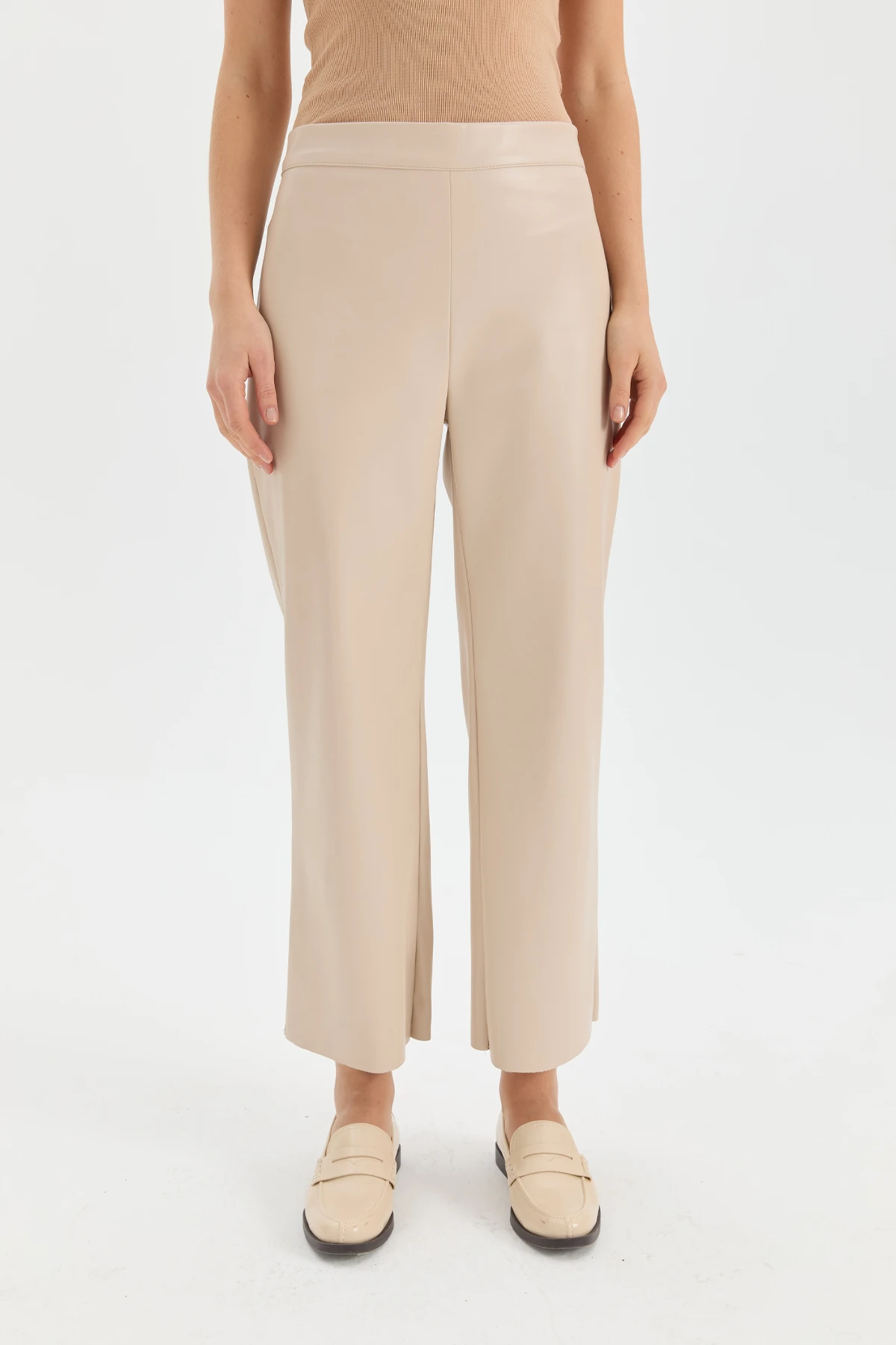 Bol Paça Deri Pantolon