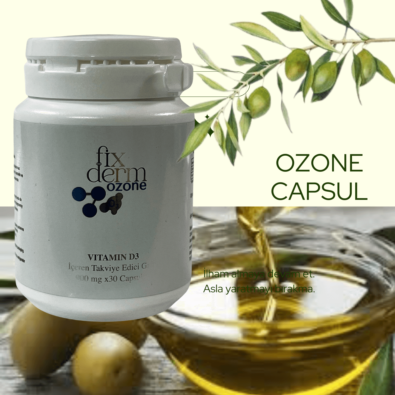 Fixderm Ozonize  Sofgel 500Mg/30 Kapsül