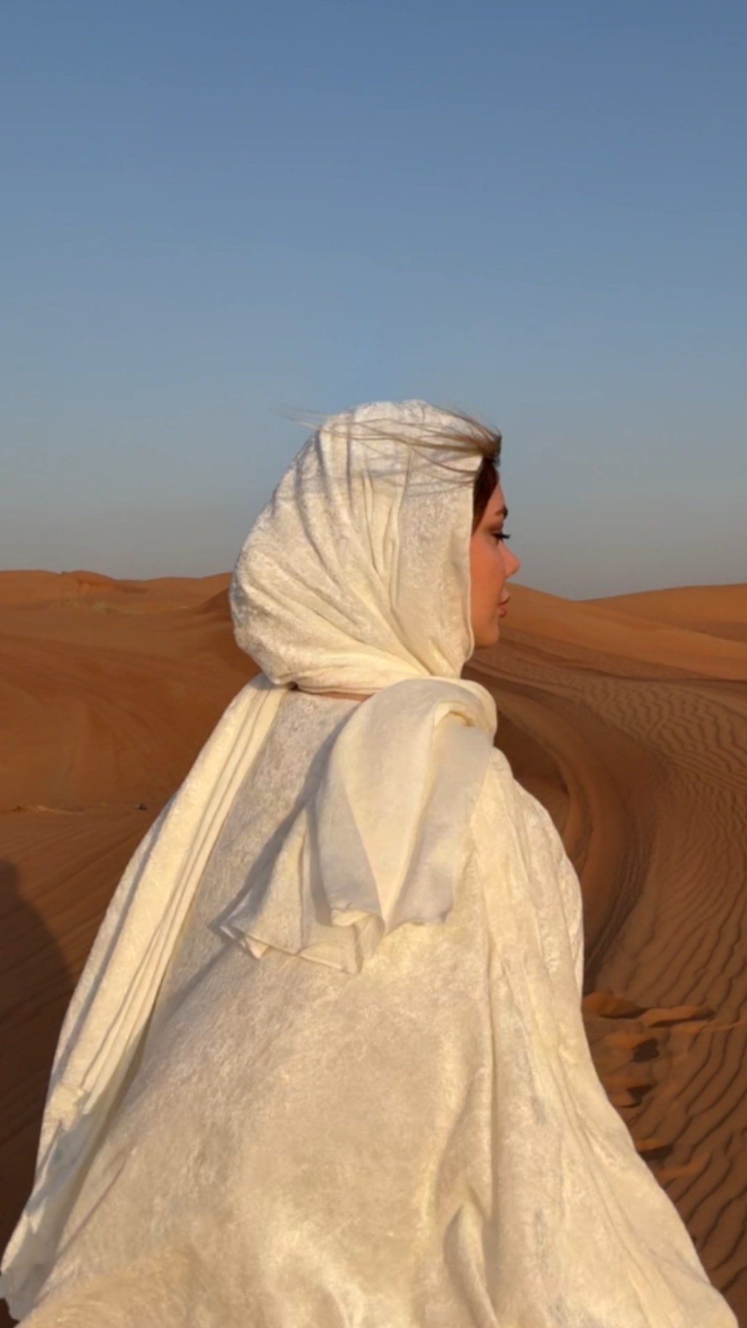 Mihrimah İnci Taşlı Namaz Elbisesi - Robalı - Beyaz