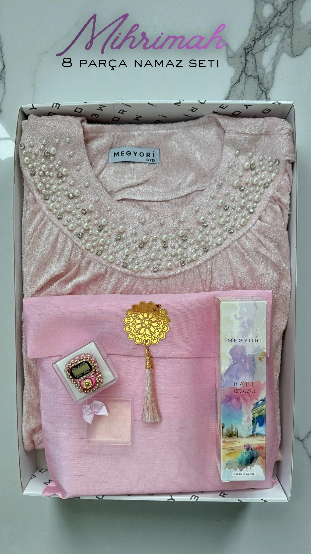 Mihrimah 8 Parça Namaz Elbisesi Seti 