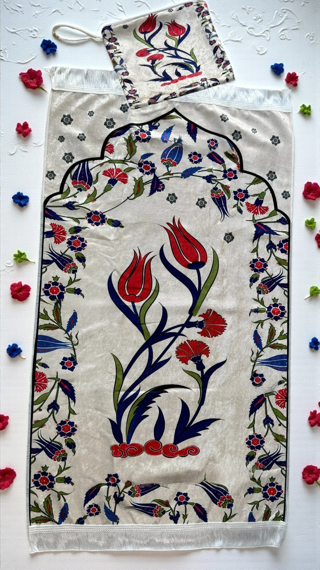 Cüzdanlı İznik Lale Desen Seccade