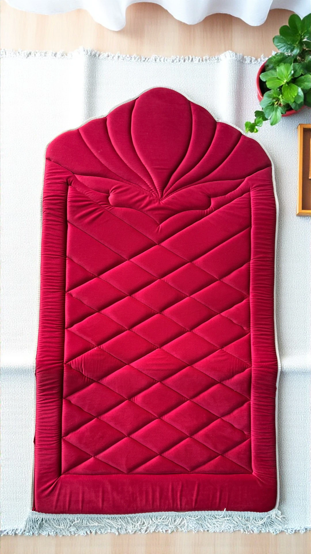 Lina Ortopedik Seccade - Şeker Kırmızısı