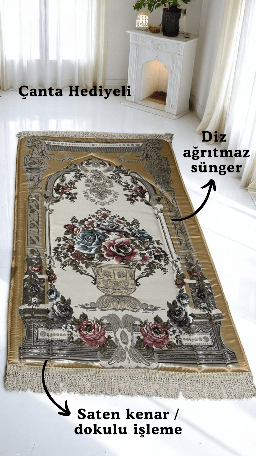 Hürrem Ortopedik Seccade  - Altın