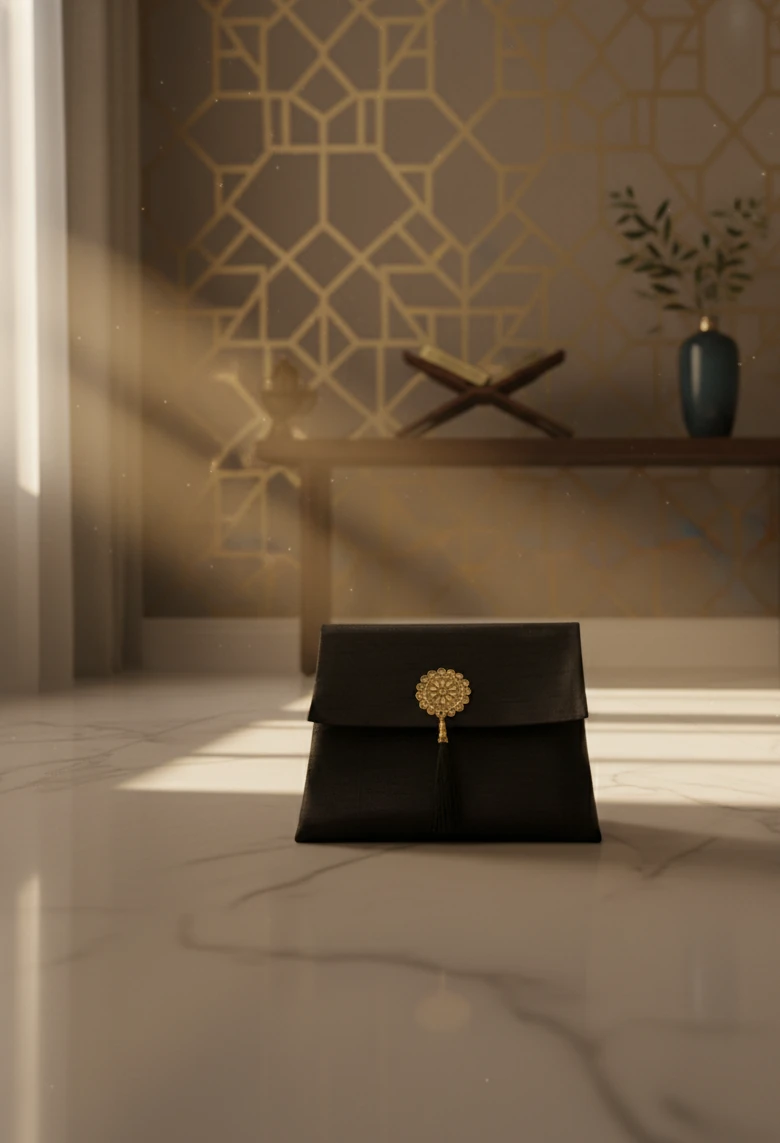  Umrelik Şık Zarf Cüzdanlı Seccade Seti