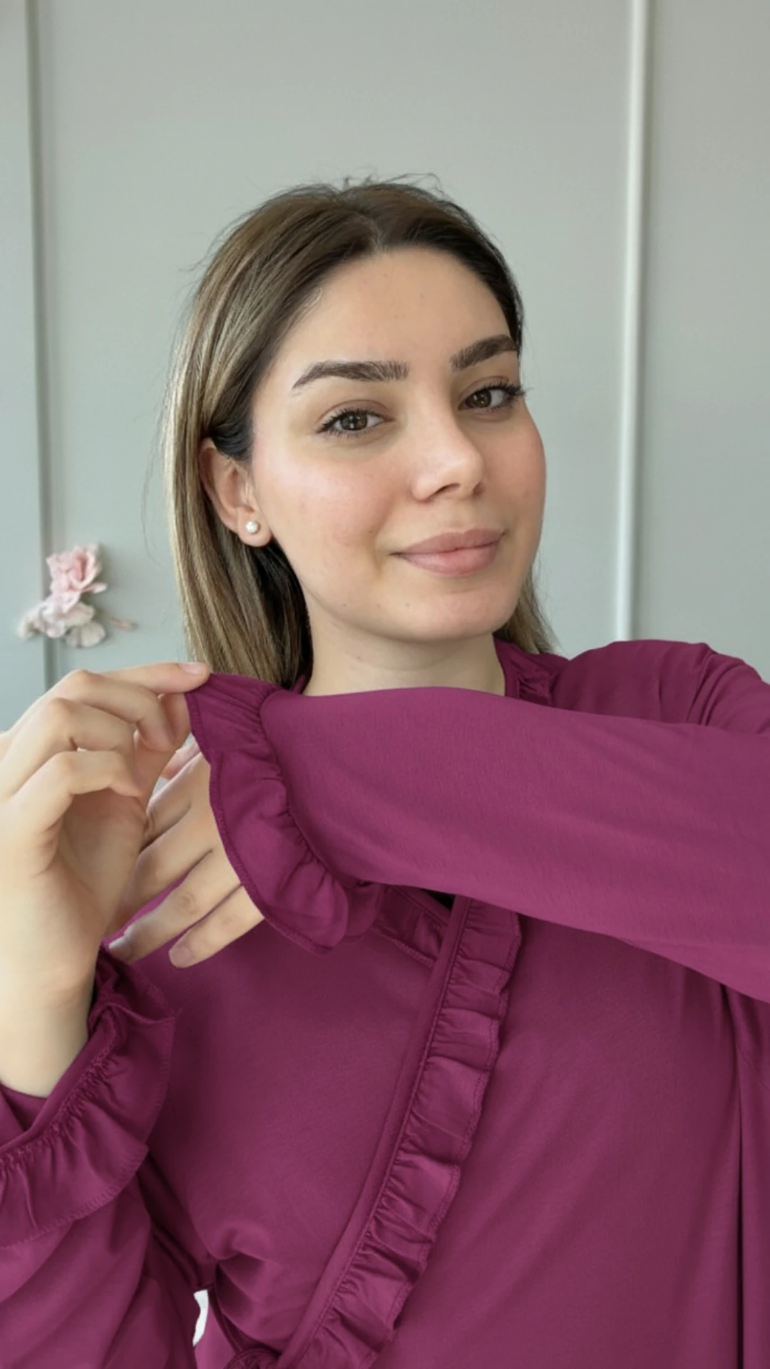 Pamuk Prenses Penye Namaz Elbisesi - Gül Kurusu