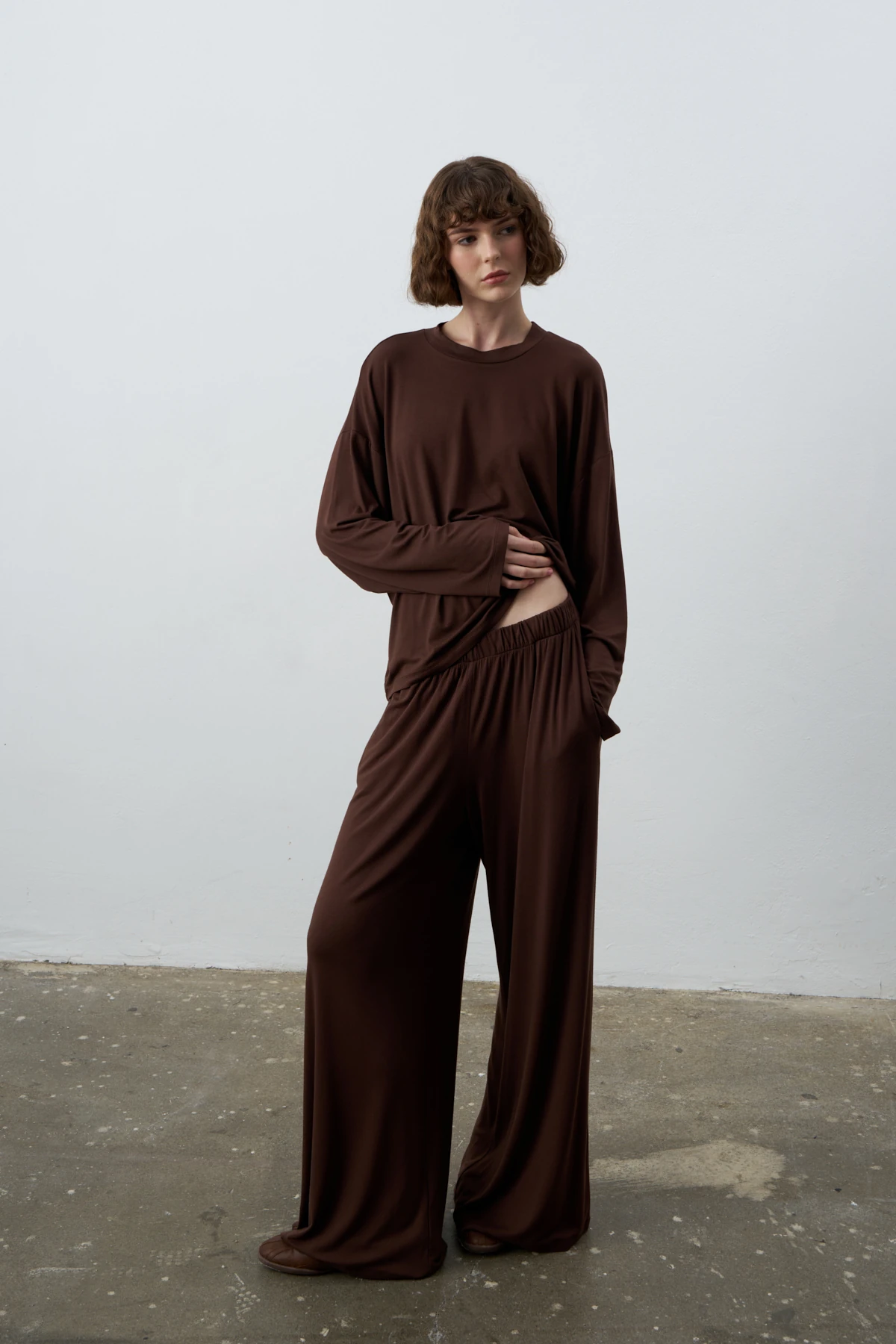 BELLA UZUN KOLLU KISA FORM BLUZ