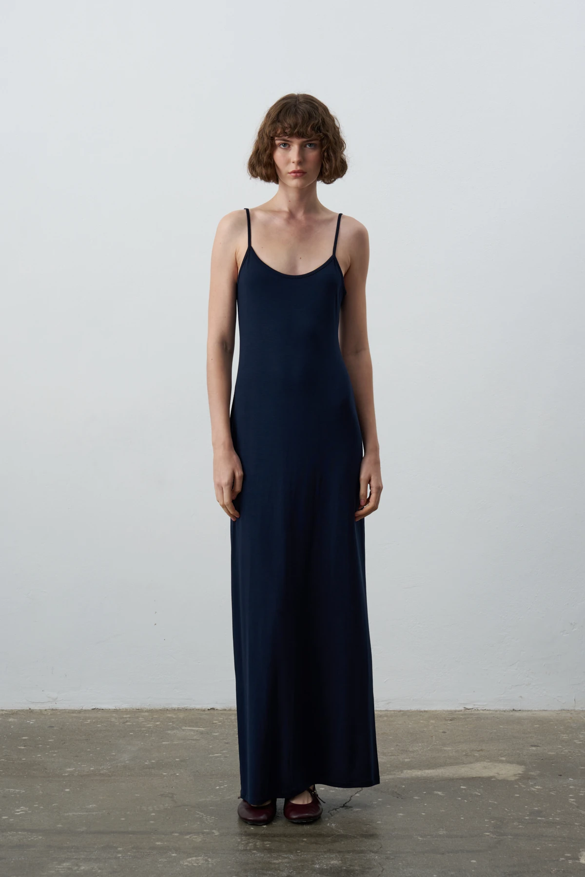 DURU BASİC MİDİ ELBİSE - Lacivert