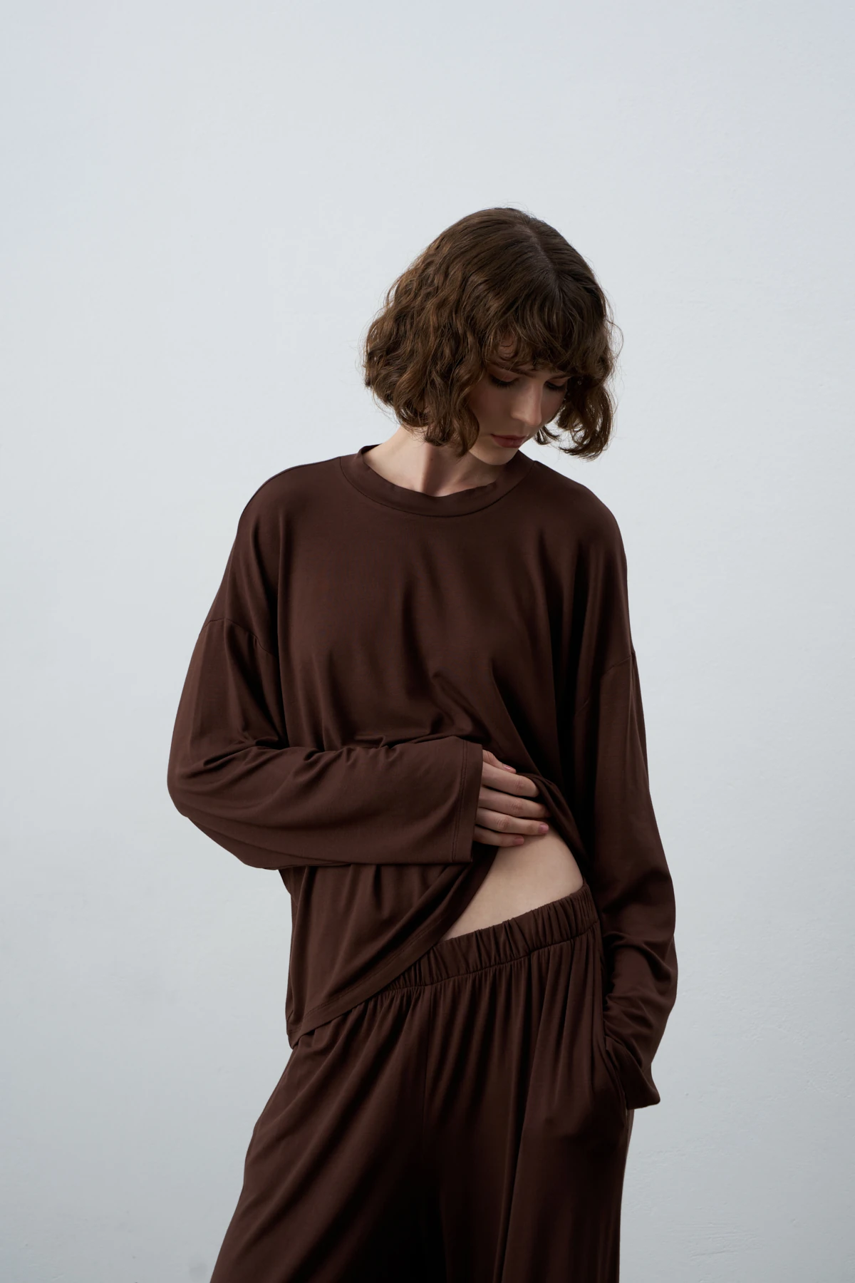 BELLA UZUN KOLLU KISA FORM BLUZ