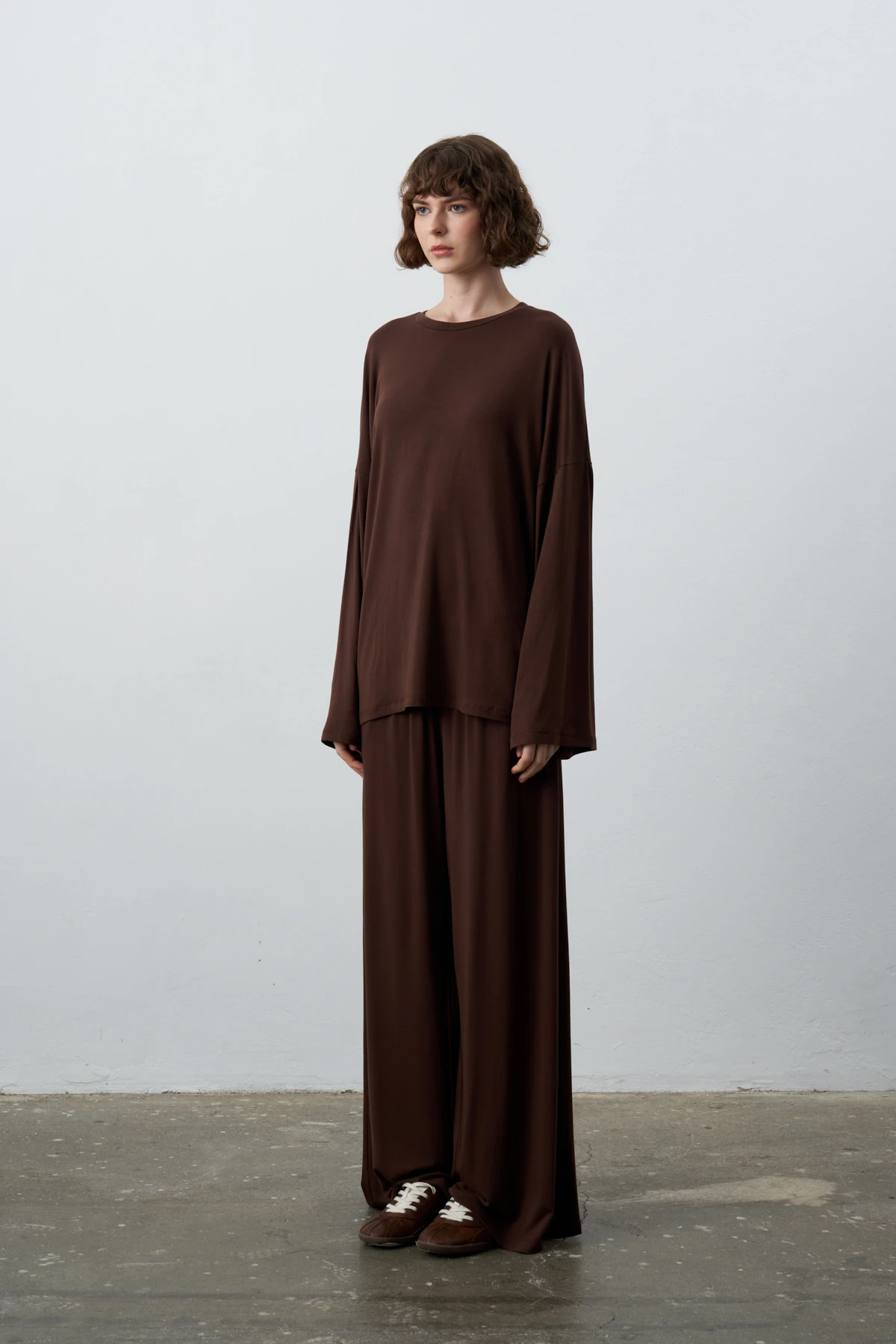 LORA UZUN KOLLU UZUN FORM BLUZ