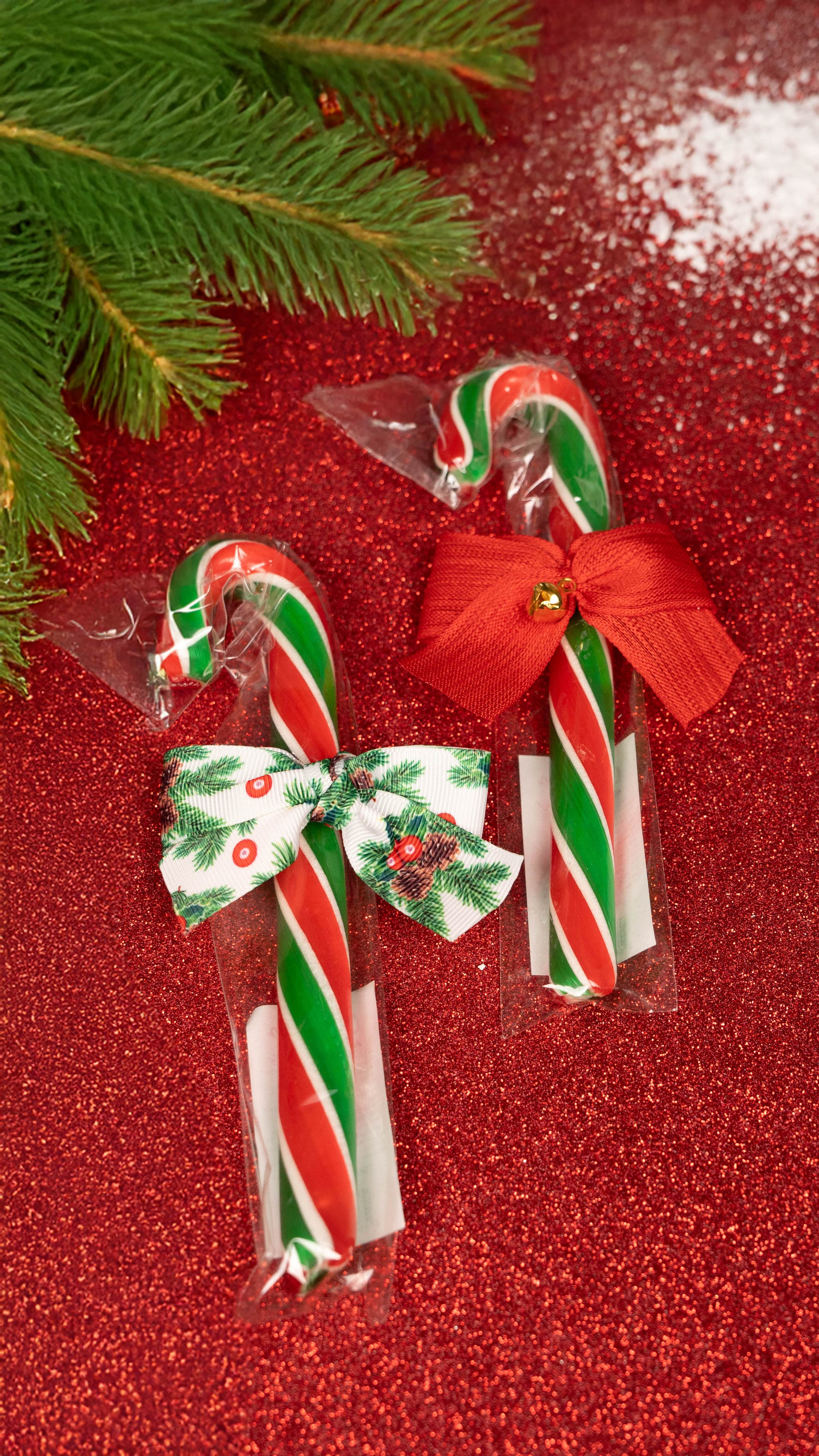 CandyZoo Süslü Yılbaşı Baston Şeker 40-45 Gr. 1 Adet