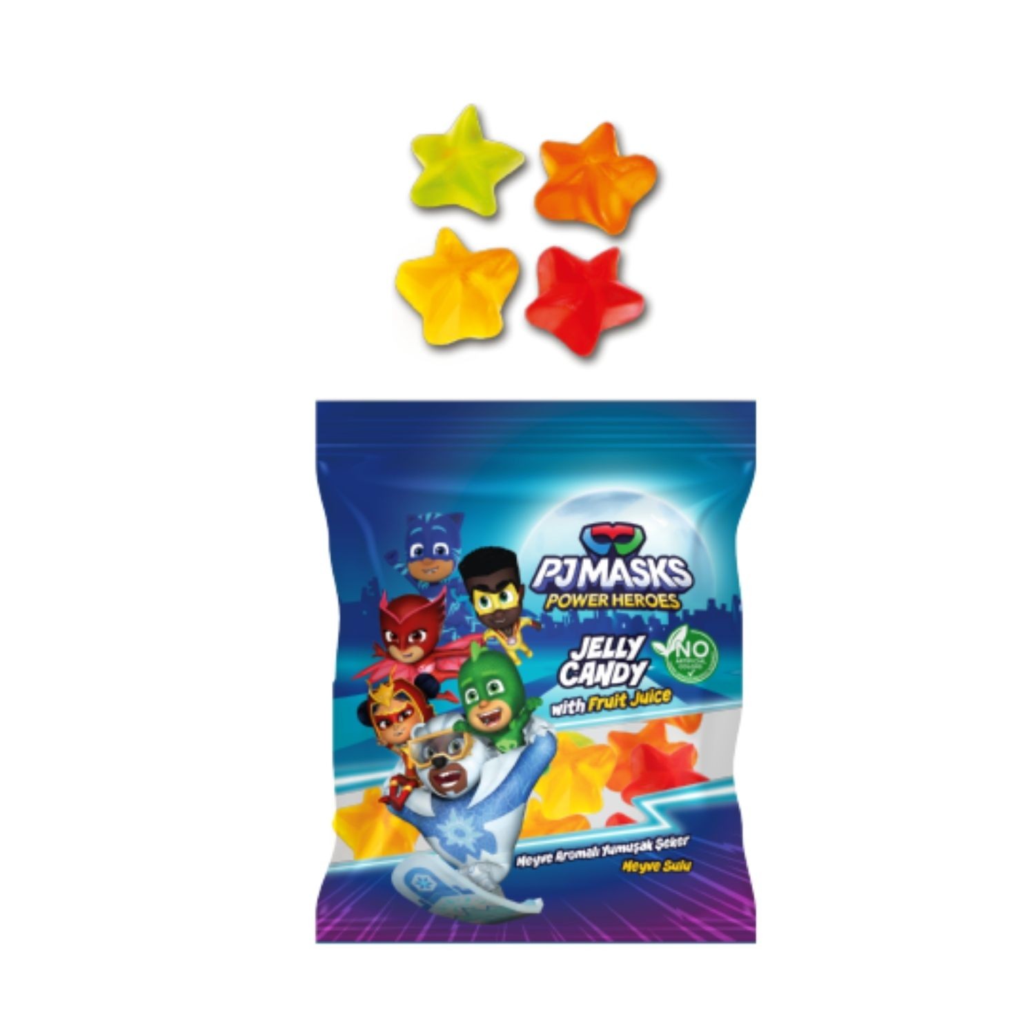 Pj Masks Yıldız Meyve Aromalı Yumuşak Şeker 20 Gr.