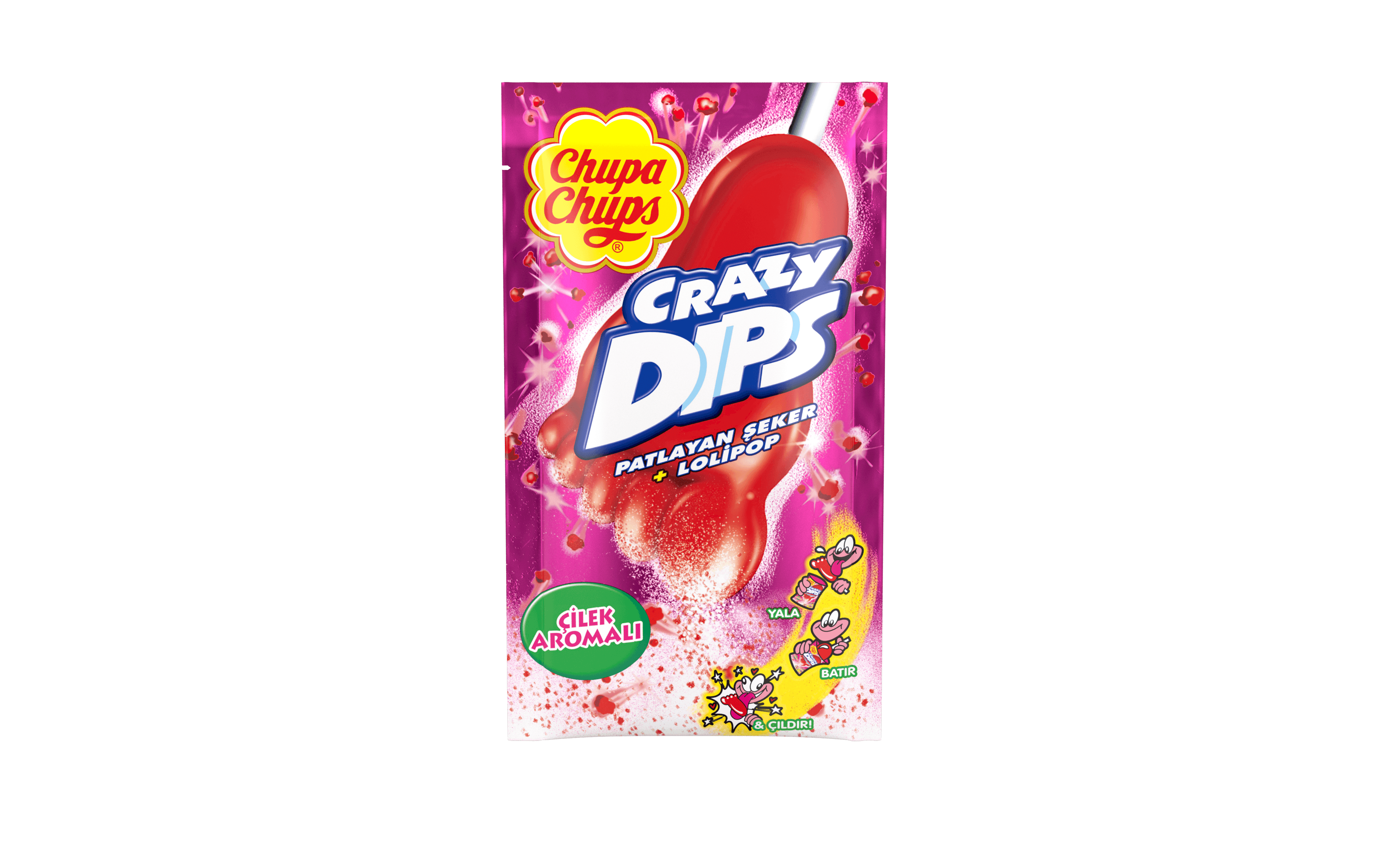 Chupa Chups Crazy Dips Çilek (16 Gr)