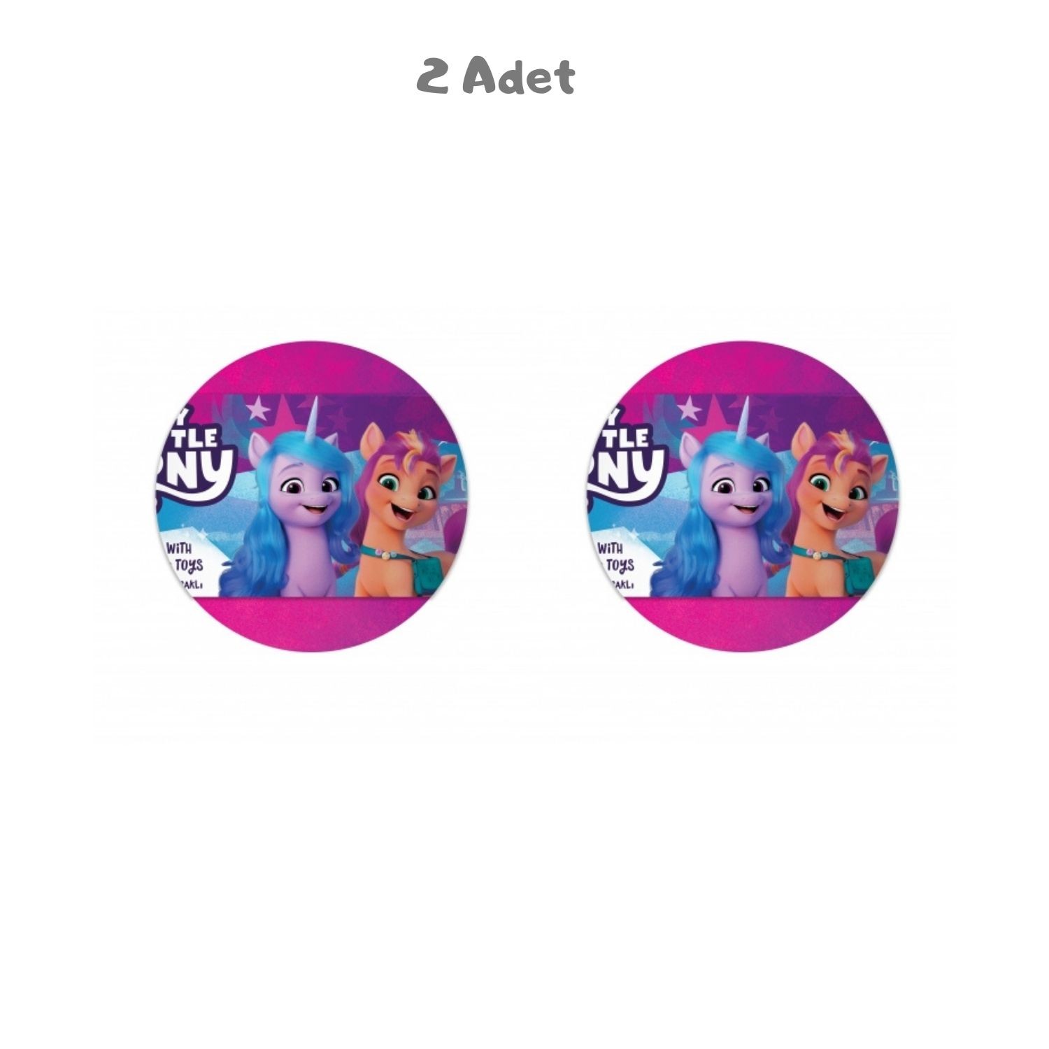 My Little Pony Çift Sleeve Top Kumbara (8 Gr.) 2 Adet