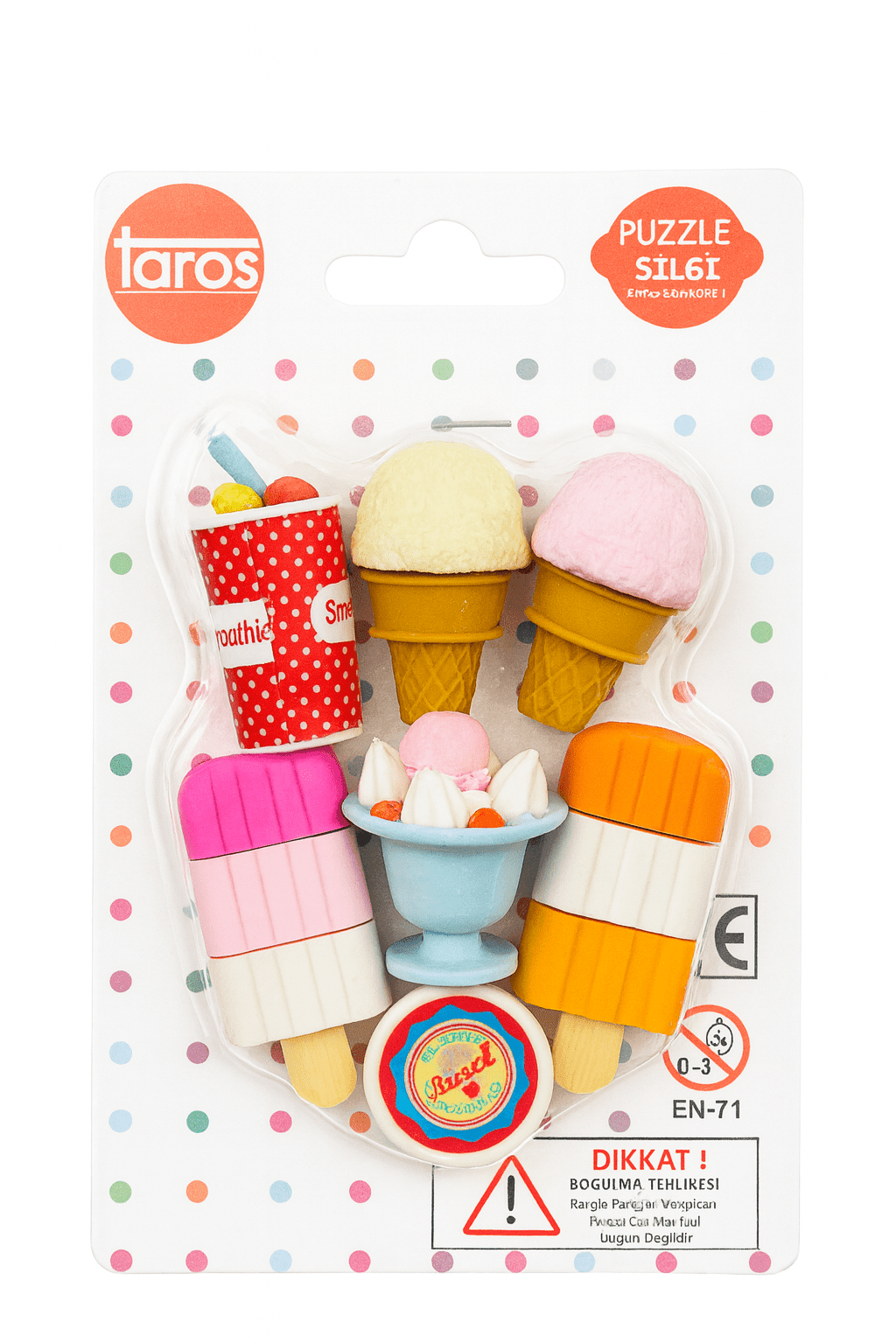 Taros Dondurma Puzzle Silgi