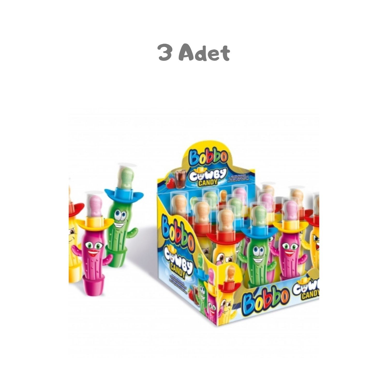 Bobbo Cowby Kaktus Candy (32 Gr) 3 Adet