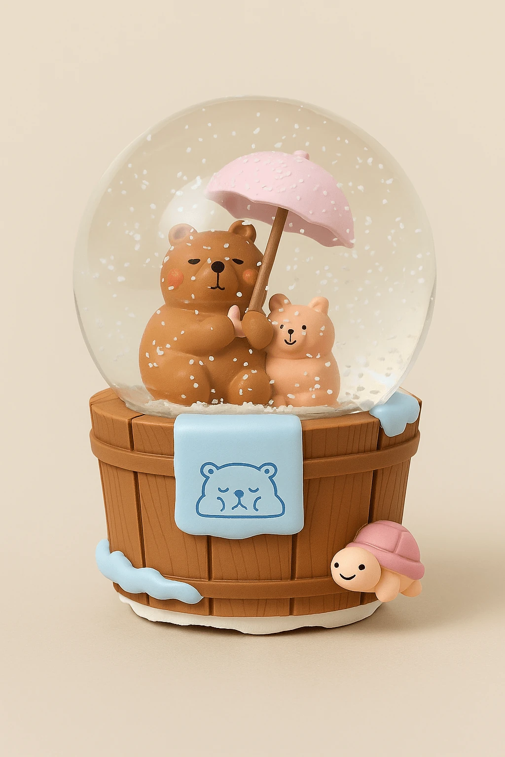 Taros Orta Boy Işıklı Capybara Kar Küresi (9373) 1 Adet