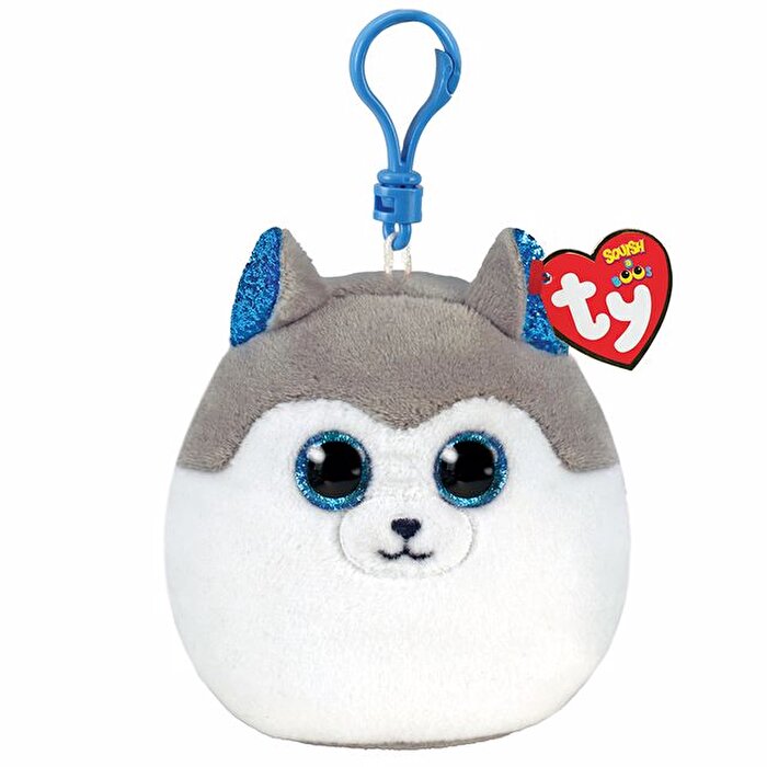 TY Squish Boos Slush - Sibirya Kurdu Squishy Peluş Anahtarlık