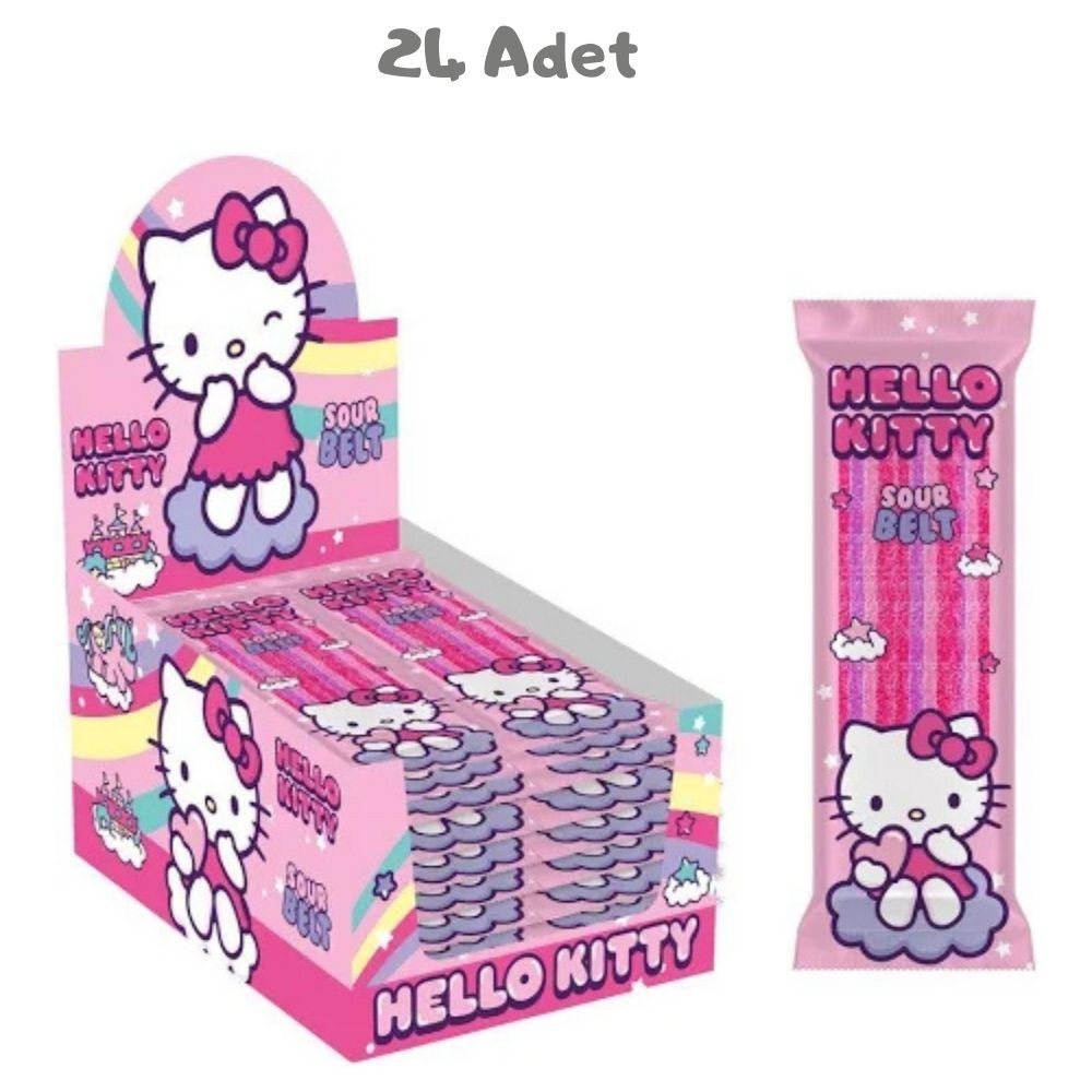 Hello Kitty Sour Belt Ekşi Şerit Şeker 20 Gr. - 24 Adet