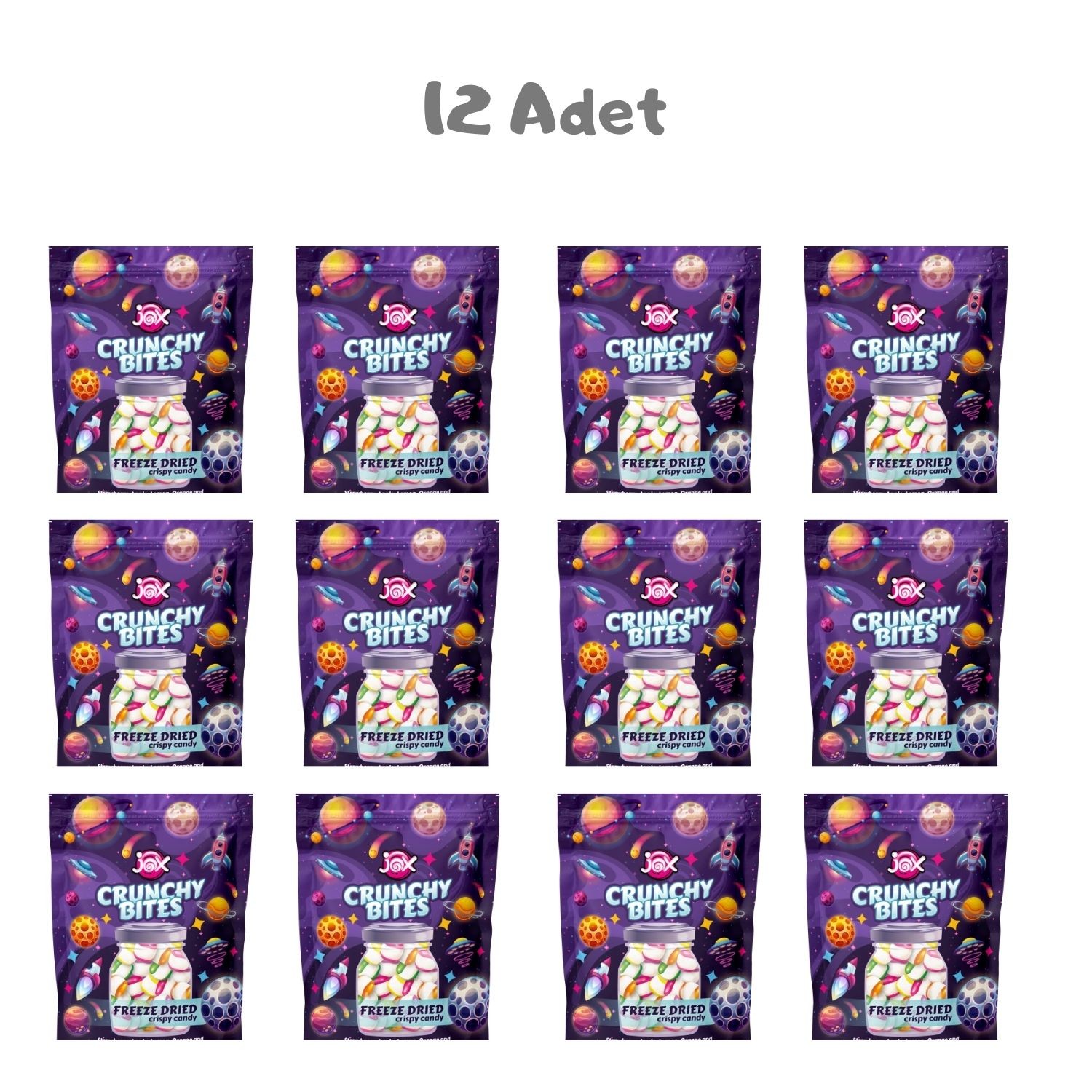 Jox Crunchy Bites Freeze Dried 50g 12 Adet