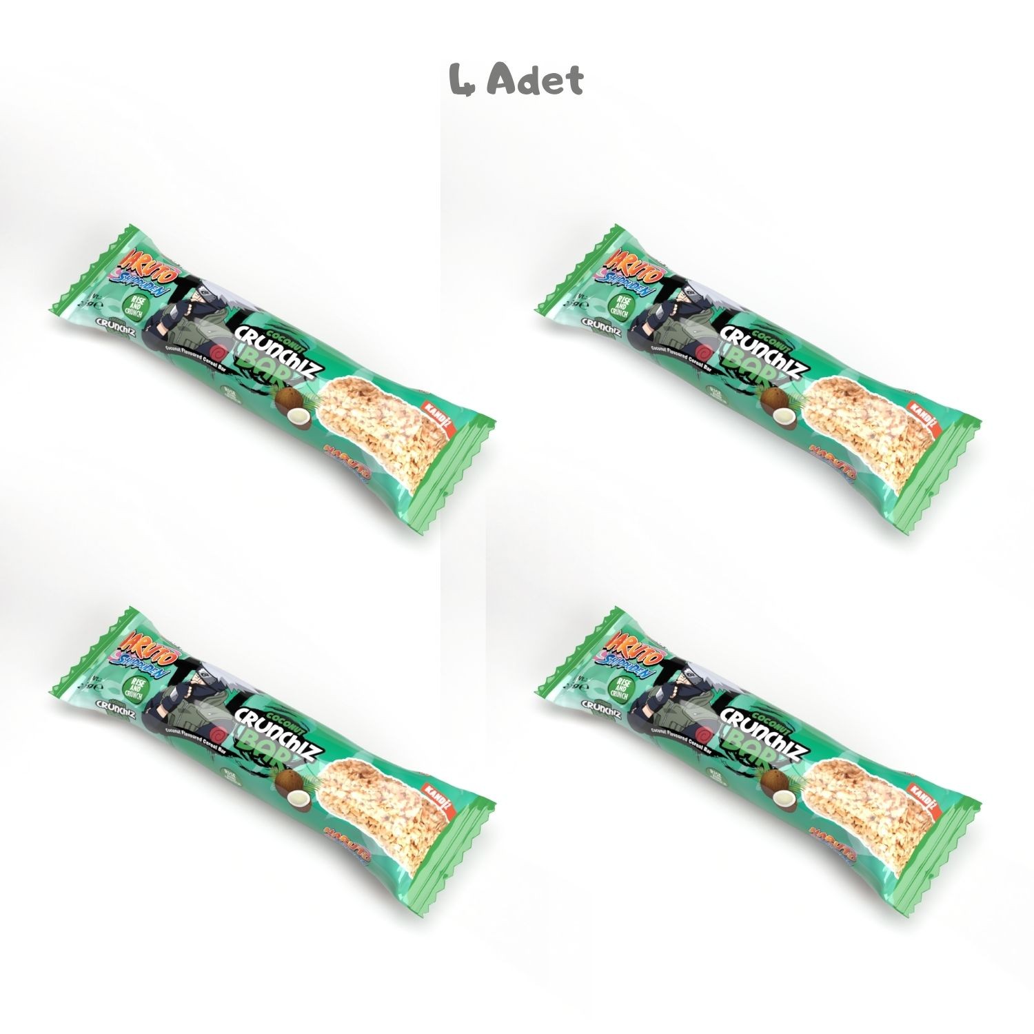 Crunchiz Bar Coconut 26.5g 4 Adet