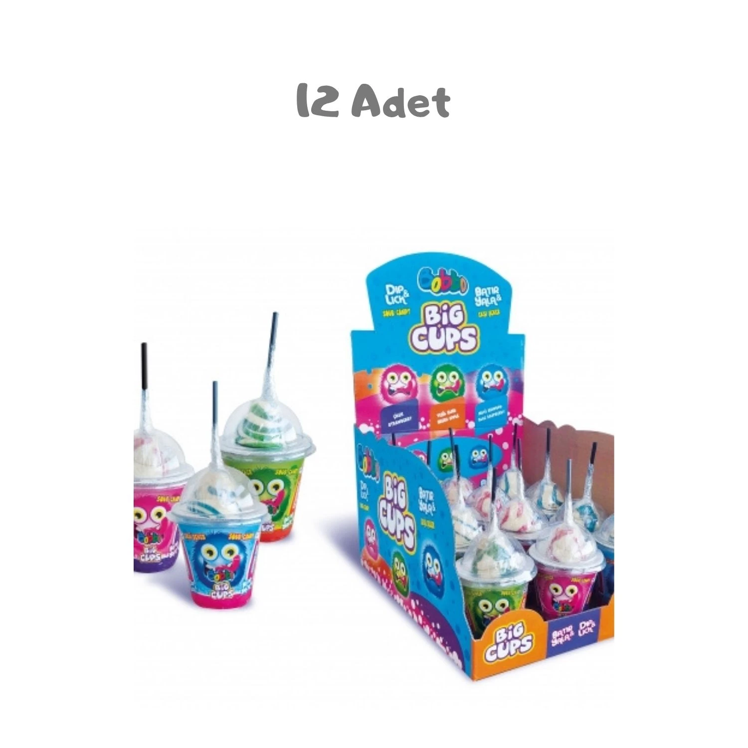 Bobbo Big Cups (39 Gr) 12 Adet