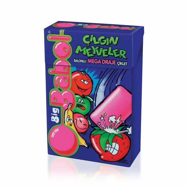 Big Babol Box Çılgın Meyveler Kutu Sakız (36 Gr)