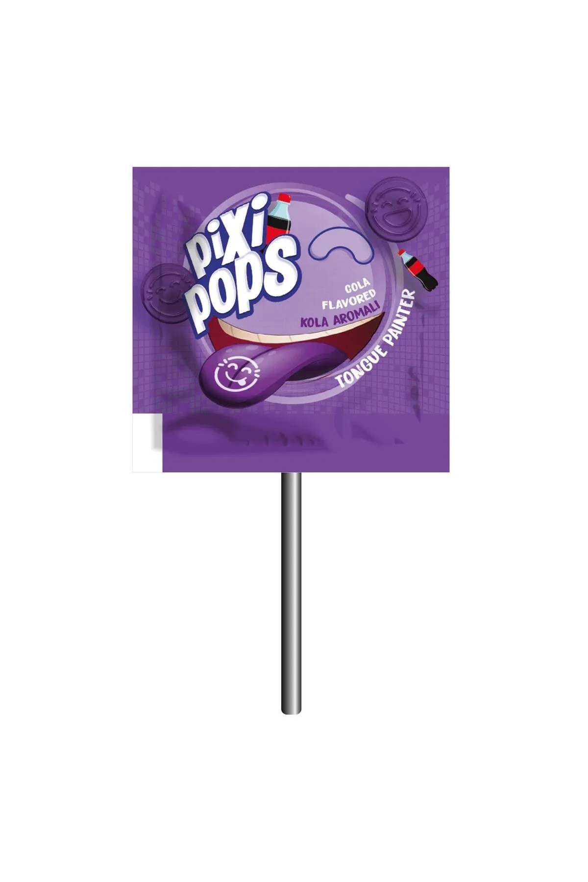 Pixipops Yassı Dil Boyayan Lollipop (1 Adet)