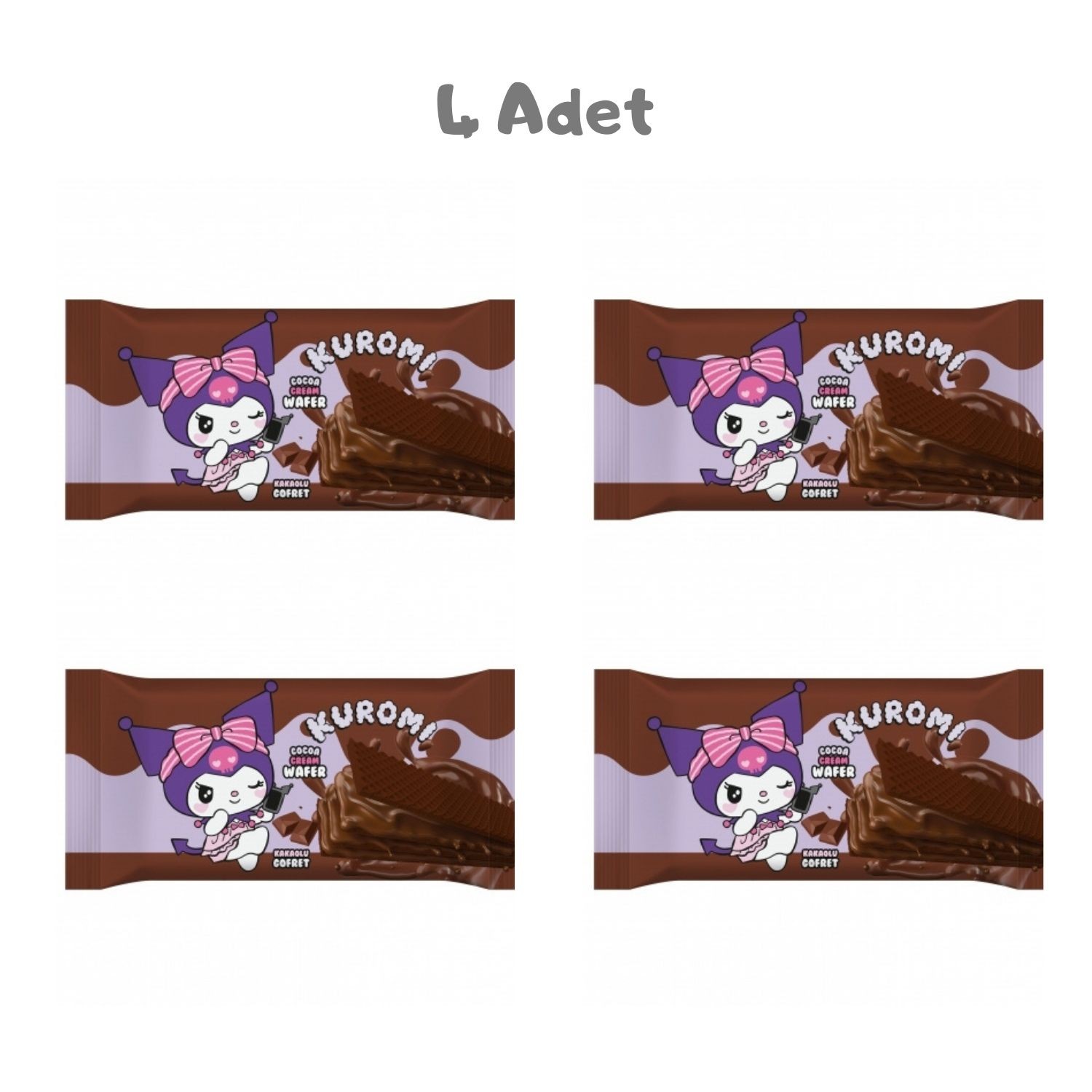 Kuromi Kakao Gofret 40g 4'lü Paket