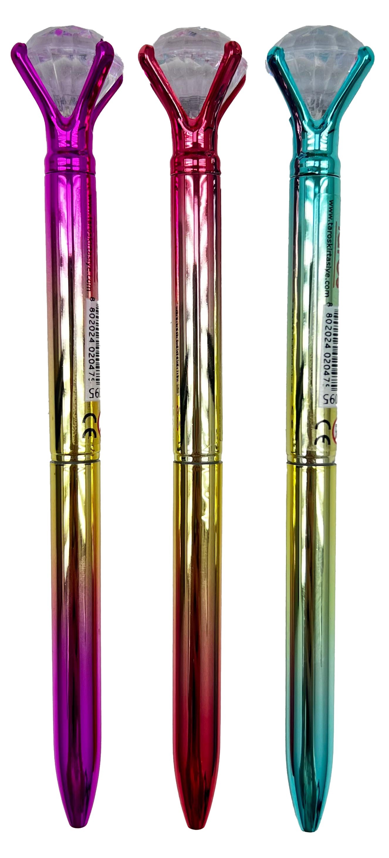 Taros Rainbow Elmas Tepeli Tükenmez Kalem 1 Adet