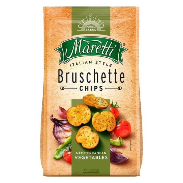 Maretti Bruschette Chips Akdeniz Sebzeli Kızarmış Ekmek 70 gr