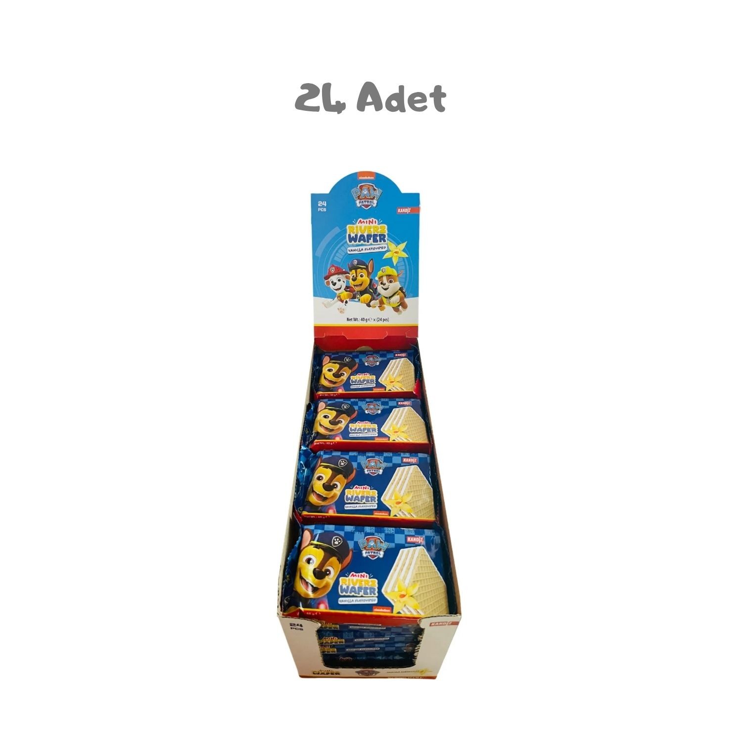 Riverz Wafer Vanilla Paw Patrol 40 Gr. 24 Adet