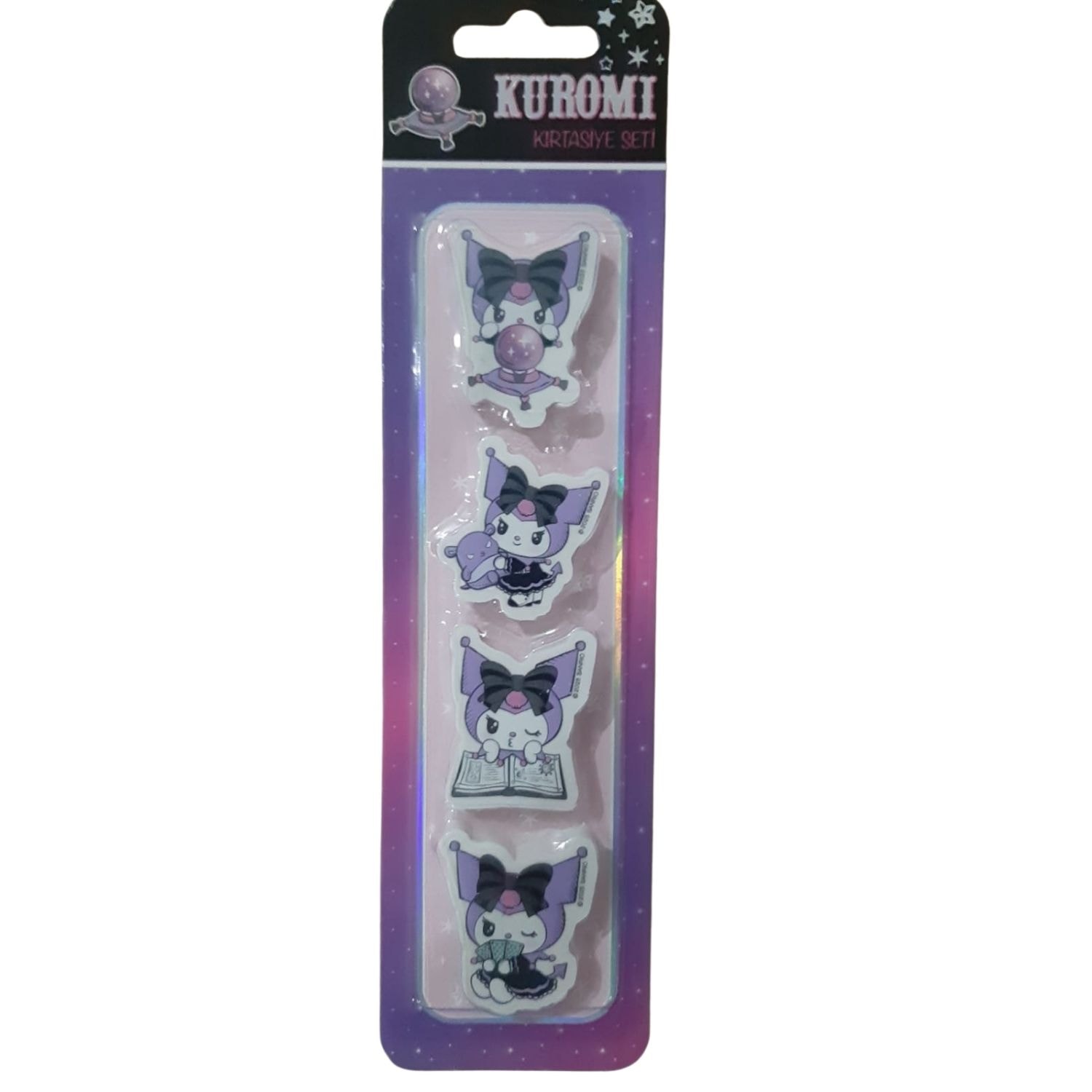 Kuromi Şekilli Silgi 4lü Blister