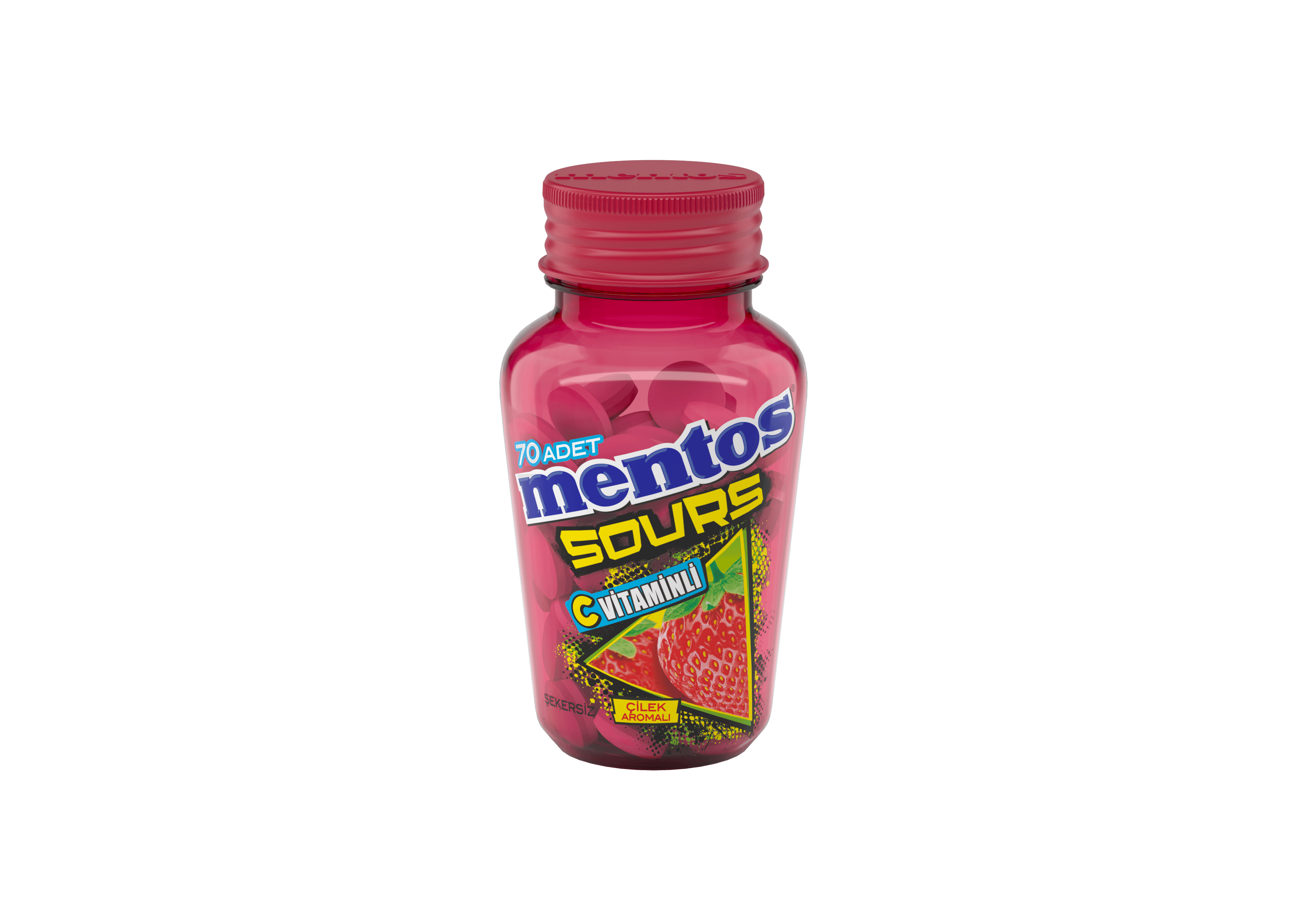 Mentos Sours Mint Çilek