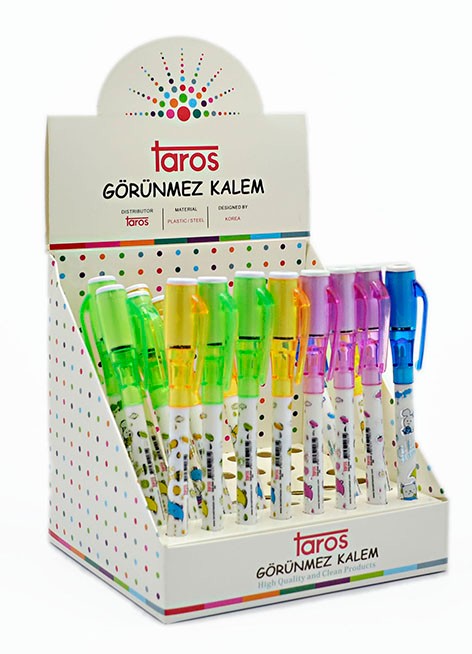 Taros Vintage Label Secret Pen Işıklı Kalem 1 Adet